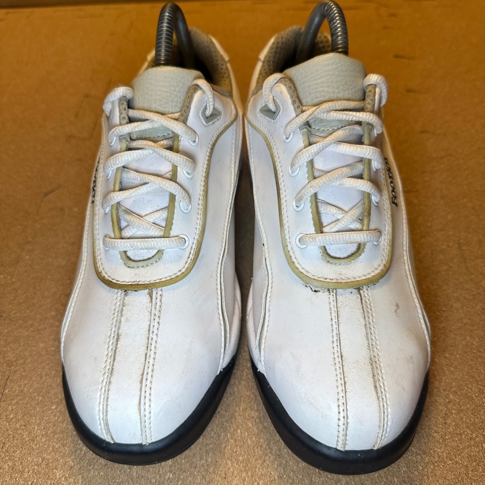 FootJoy GreenJoys Mens Golf Shoes White Grey Spiked 48744 Size 8.5 M - Picture 3 of 10